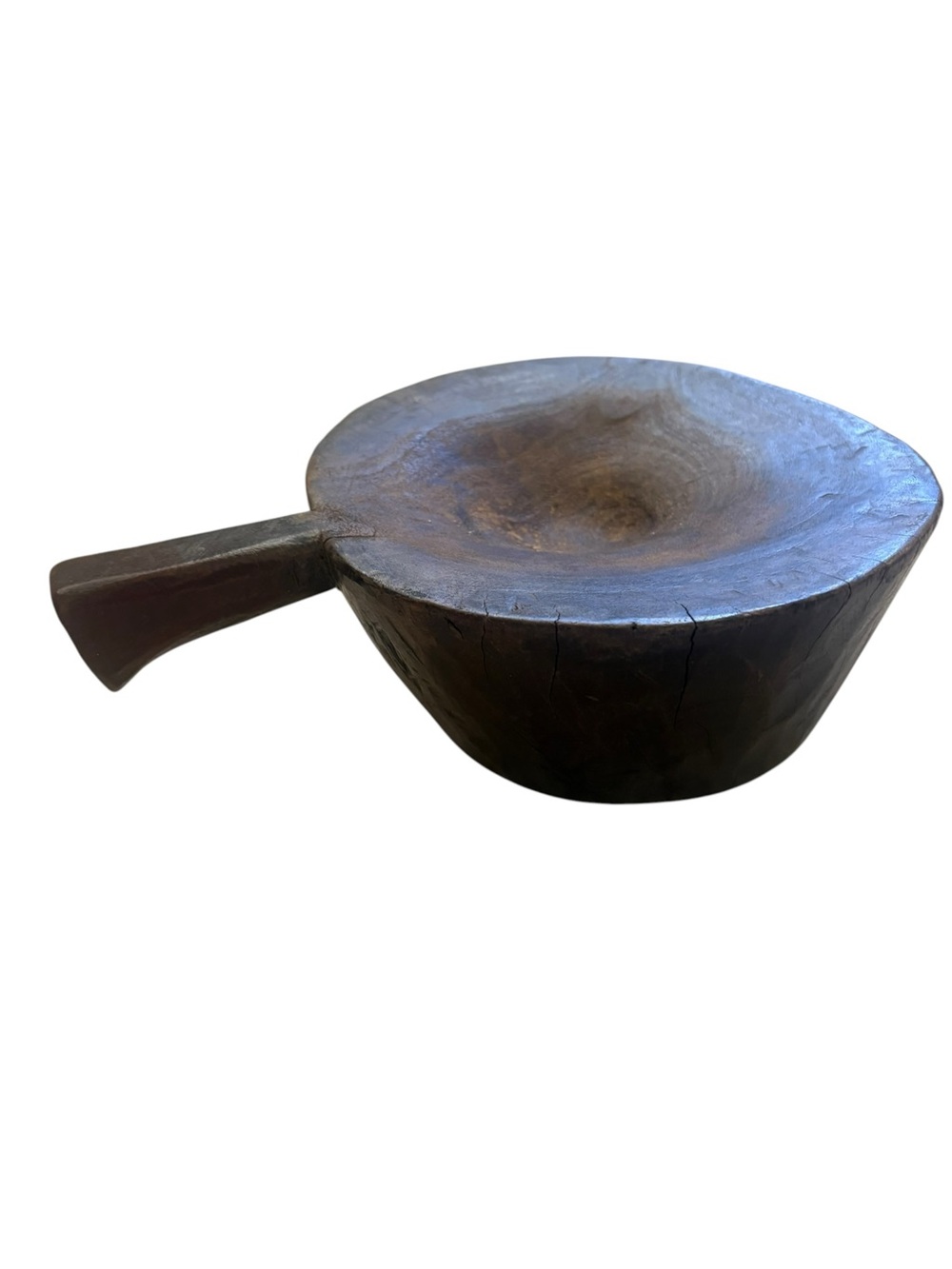 Naga Tribal Rustic Primitive Art Antique Grain Measuring Pouring Bowl Scoop
